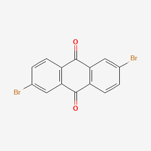 Chemical structure of 2,6-Dibromoanthraquinone