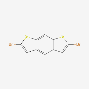 Chemical structure of 2,6-Dibromobenzo[1,2-b:5,4-b']dithiophene