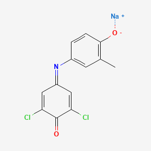 Chemical structure of 2,6-Dichloro-3'-methyl indophenol sodium salt hydrate [Redox indicator]