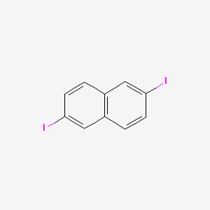 Chemical structure of 2,6-Diiodonaphthalene