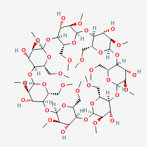 Chemical structure of Di-O-methyl-beta-cyclodextrin