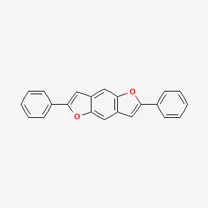 Chemical structure of 2,6-Diphenylbenzo[1,2-b:4,5-b']difuran