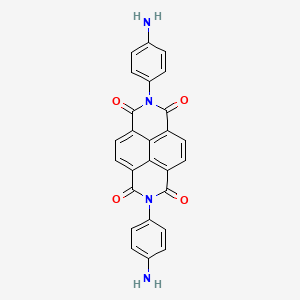 Chemical structure of 2,7-Bis(4-aminophenyl)benzo[lmn][3,8]phenanthroline-1,3,6,8(2H,7H)-tetraone