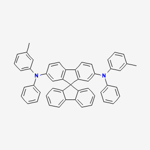 Chemical structure of 2,7-Bis[N-(m-tolyl)anilino]-9,9'-spirobi[9H-fluorene]