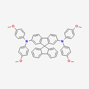Chemical structure of 2,7-Bis[N,N-bis(4-methoxyphenyl)amino]-9,9-spirobi[9H-fluorene]