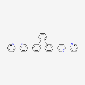 Chemical structure of 2,7-Di([2,2'-bipyridin]-5-yl)triphenylene