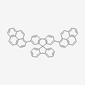 Chemical structure of 2,7-Dipyrenyl-9,9-spirobifluorene