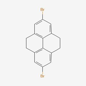 Chemical structure of 2,7-Dibromo-4,5,9,10-tetrahydropyrene