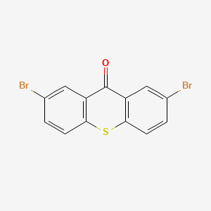 Chemical structure of 2,7-Dibromo-9H-thioxanthen-9-one