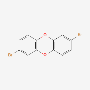 Chemical structure of 2,7-Dibromodibenzo-P-dioxin