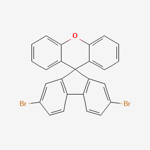 Chemical structure of 2,7-Dibromospiro[fluorene-9,9'-xanthene]