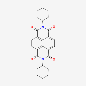 Chemical structure of 2,7-Dicyclohexylbenzo[lmn][3,8]phenanthroline-1,3,6,8(2H,7H)-tetraone