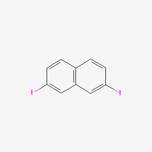 Chemical structure of 2,7-Diiodonaphthalene