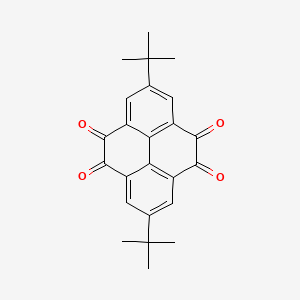 Chemical structure of 2,7-Di-tert-butylpyrene-4,5,9,10-tetraone