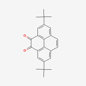 Chemical structure of 2,7-Di-tert-butylpyrene-4,5-dione