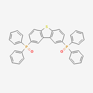 Chemical structure of 2,8-Bis(diphenylphosphoryl)dibenzothiophene