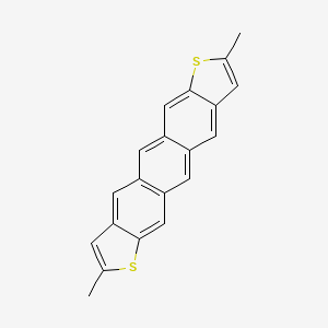 Chemical structure of 2,8-Dimethylanthra[2,3-b:6,7-b']dithiophene