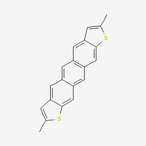 Chemical structure of 2,8-Dimethylanthra[2,3-b:7,6-b']dithiophene