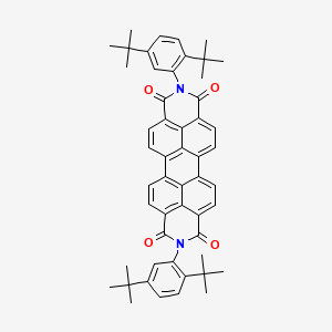 Chemical structure of Fluorescent perylene dye