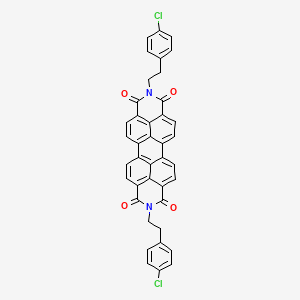 Chemical structure of 2,9-Bis(4-chlorophenethyl)anthra[2,1,9-def:6,5,10-d'e'f']diisoquinoline-1,3,8,10(2H,9H)-tetraone