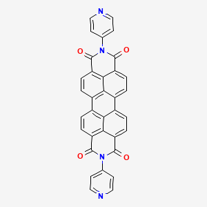 Chemical structure of 2,9-Di(pyridin-4-yl)anthra[2,1,9-def:6,5,10-d'e'f']diisoquinoline-1,3,8,10(2H,9H)-tetraone