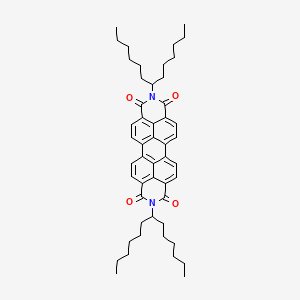 Chemical structure of 2,9-Di(tridecan-7-yl)anthra[2,1,9-def:6,5,10-d'e'f']diisoquinoline-1,3,8,10(2H,9H)-tetraone