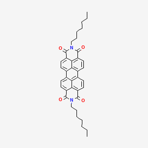 Chemical structure of 2,9-Diheptylanthra[2,1,9-def:6,5,10-d'e'f']diisoquinoline-1,3,8,10(2H,9H)-tetraone