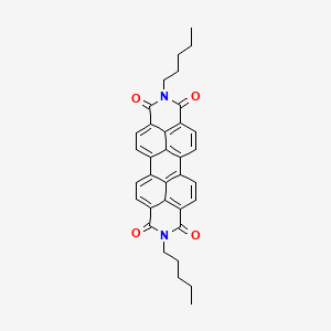 Chemical structure of N,N'-Dipentyl-3,4,9,10-perylenedicarboximide