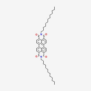 Chemical structure of 2,9-Ditridecylanthra[2,1,9-def:6,5,10-d'e'f']diisoquinoline-1,3,8,10(2H,9H)-tetraone