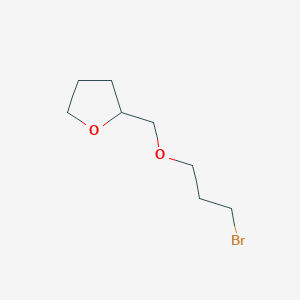 Chemical structure of 2-[(3-bromopropoxy)methyl]oxolane