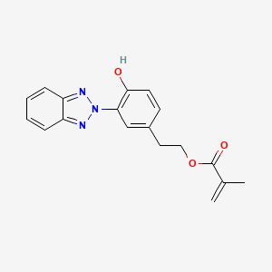 Chemical structure of 2-[2-Hydroxy-5-[2-(methacryloyloxy)ethyl]phenyl]-2H-benzotriazole