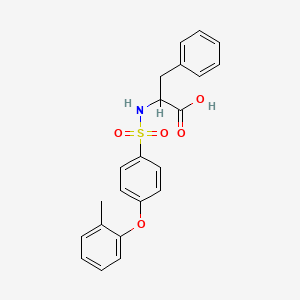 Chemical structure of ((4-(o-Tolyloxy)phenyl)sulfonyl)phenylalanine