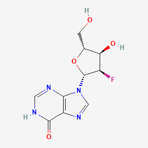Chemical structure of 2'-Deoxy-2'-fluoroinosine