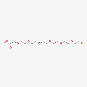 Chemical structure of 20-Bromo-3,6,9,12,15,18-hexaoxaicosanoic acid