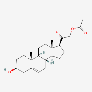 Chemical structure of 21-Acetoxypregnenolone