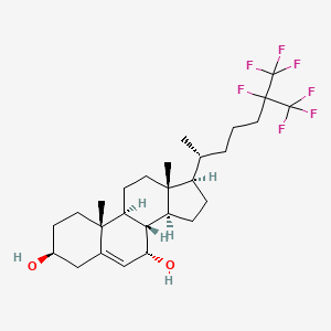 Chemical structure of 25,26,26,26,27,27,27-Heptafluoro-7α-hydrosycholesterol