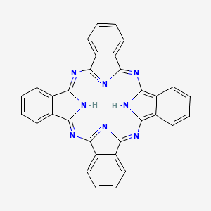 Chemical structure of 29H,31H-Phthalocyanine