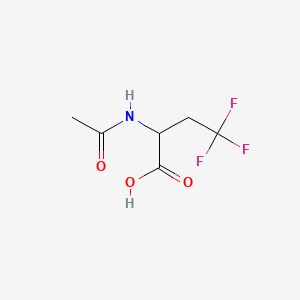 Chemical structure of 2-Acetamido-4,4,4-trifluorobutanoic acid