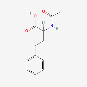 Chemical structure of 2-Acetamido-4-phenylbutanoic acid