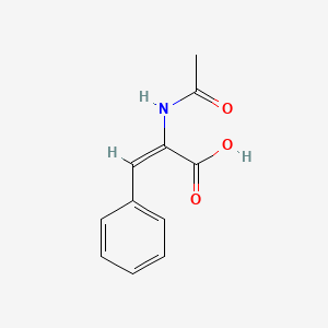 Chemical structure of 2-Acetylamino-3-phenylprop-2-enoic acid