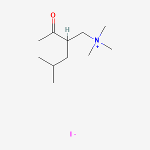 Chemical structure of (2-Acetyl-4-methylpentyl)trimethylammonium Iodide