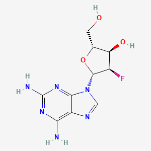 Chemical structure of 2-Amino-2'-deoxy-2'-fluoroadenosine