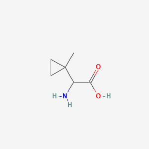 Chemical structure of 2-(1-Methylcyclopropyl)glycine