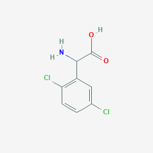 Chemical structure of 2-Amino-2-(2,5-dichlorophenyl)acetic acid