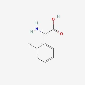 Chemical structure of 2-Amino-2-(2-methylphenyl)acetic acid