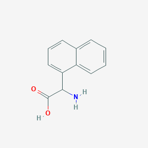 Chemical structure of 2-Amino-2-(naphthalen-1-yl)acetic acid