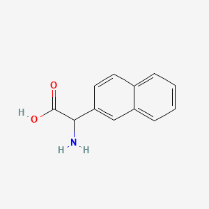 Chemical structure of 2-Amino-2-(naphthalen-2-yl)acetic acid