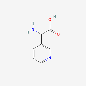 Chemical structure of (S)-Amino-pyridin-3-YL-acetic acid