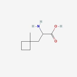 Chemical structure of 2-Amino-3-(1-methylcyclobutyl)propanoic acid
