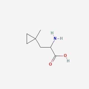 Chemical structure of 2-Amino-3-(1-methylcyclopropyl)propanoic acid